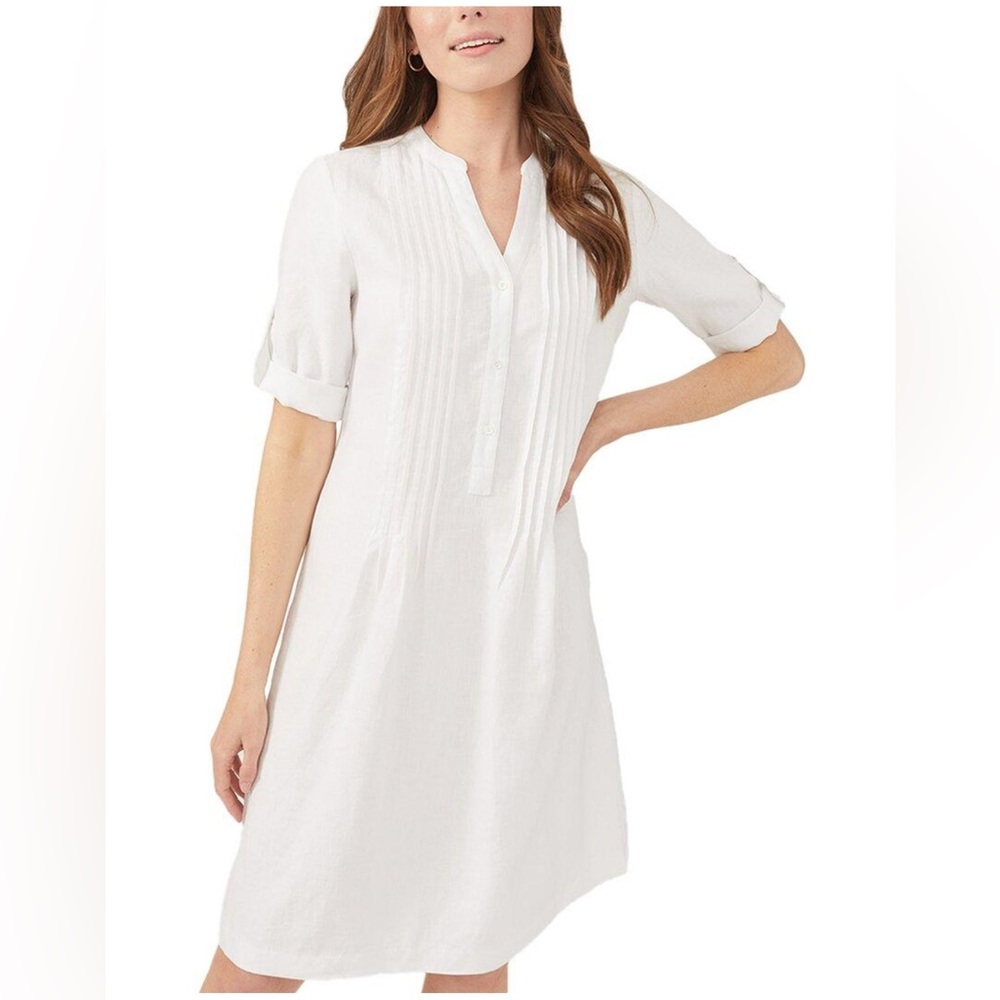 J. McLaughlin White Riviera Dress